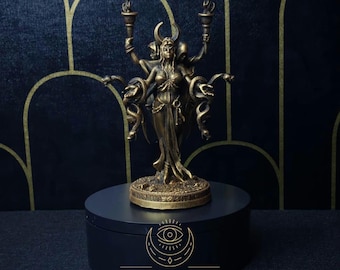 HEKATE - goddess of magic - Greek and Roman deity - mythology - goddess - decoration - statue - altar - home • US prepaid duties •