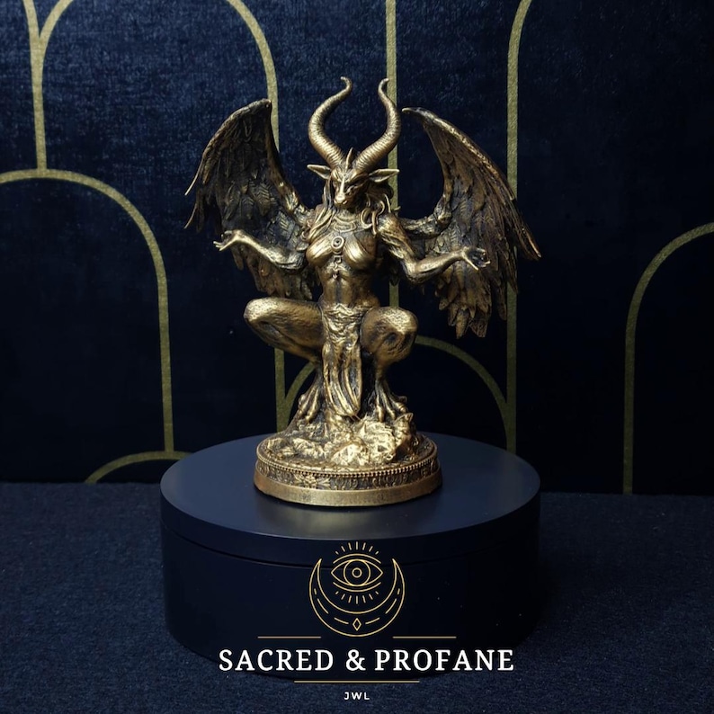 BAPHOMET - BAPHOMET - Pagan Idol - Templars - Demon - Wicca - Altar ...