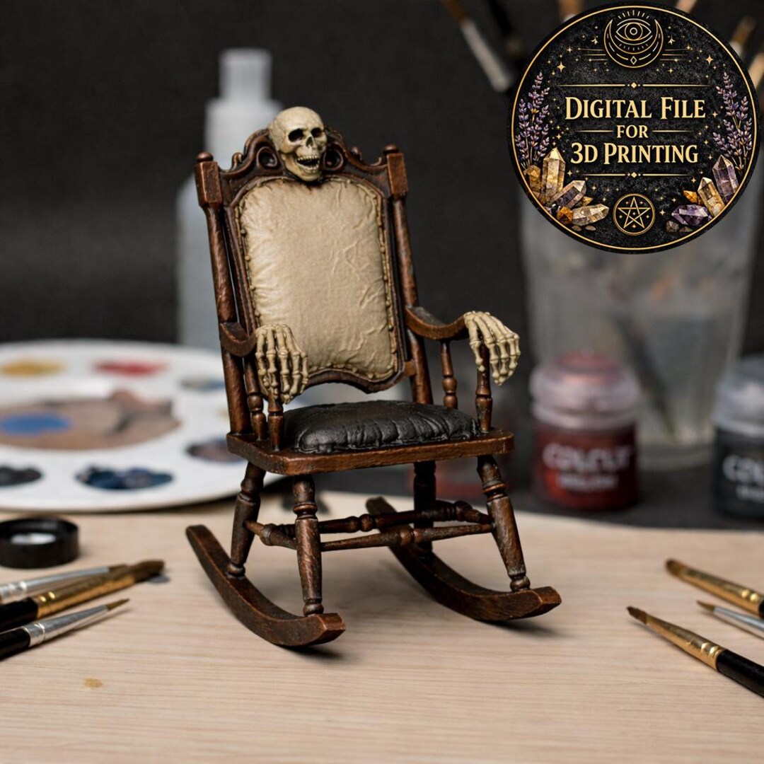 Gothic Rocking Chair for Dollhouse – STL File for 3D Printing - Etsy