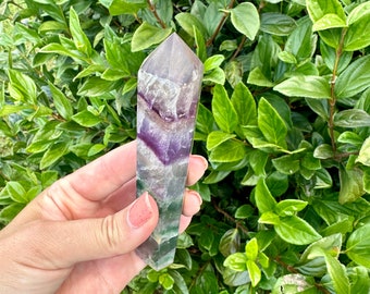 Fluorite Tower: Elevate Your Space with Healing Energies and Vibrant Color - A Must-Have for Meditation and Focus