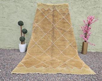 Hand Knotted Beni Ourain Rug, Moroccan Wool Berber Carpet