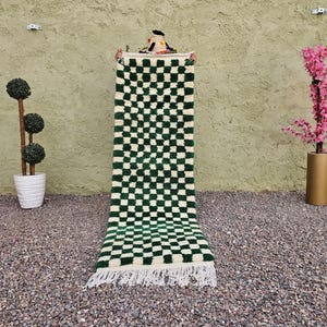 Handmade Green Moroccan Rug, Rug for living room, Custom Moroccan Rug, Moss Rug, Rug for Living Room, Tufted Green Grass Gardening Shape Rug