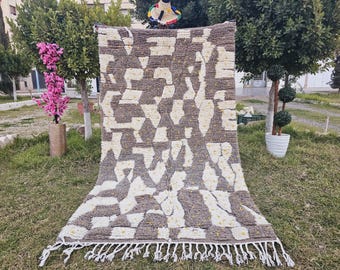 Handmade Beni Ourain Wool Rug: Custom Moroccan Rug