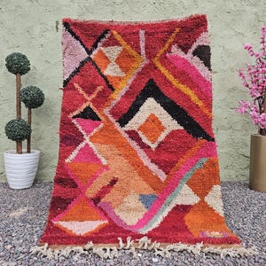 nursery rug, bohemian rug, ethnic rug,Medium bedroom rug,kids rug, bohemian rug, washable rug,vegan rug,soft rug, nursery rug gelber Teppich