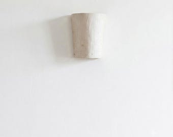 Custom 10" H - Tapered Cylinder Ceramic Wall Sconce -  Handmade