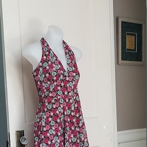 Halter dress size small, long summer dress