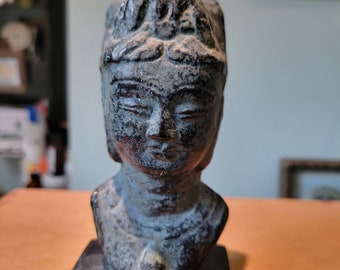 Museum Reproduction, Woman's Head, Buddah,