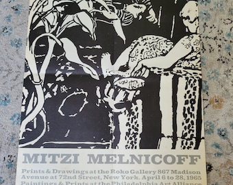 Mitzi Melnicoff Poster, 1965, Philadelphia Artist