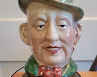 Lampe vintage Beswick Mr. Micawber, pichet Toby Charles Dickens