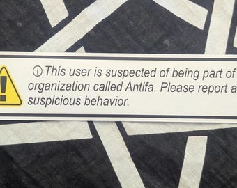 Suspicious Behavior sticker