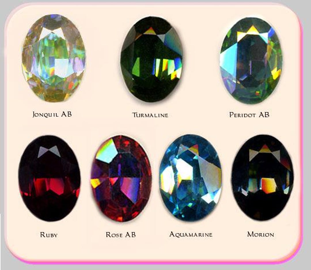 Swarovski® Fancy Vintage Oval Amethyst Gold Foiled 18x13mm main image 1