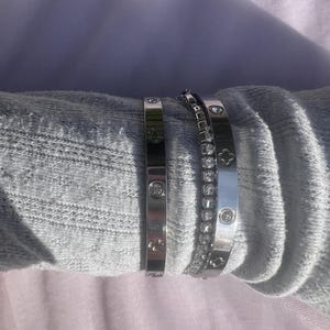 Princess Luxe zilveren armband met sierlijke diamanten