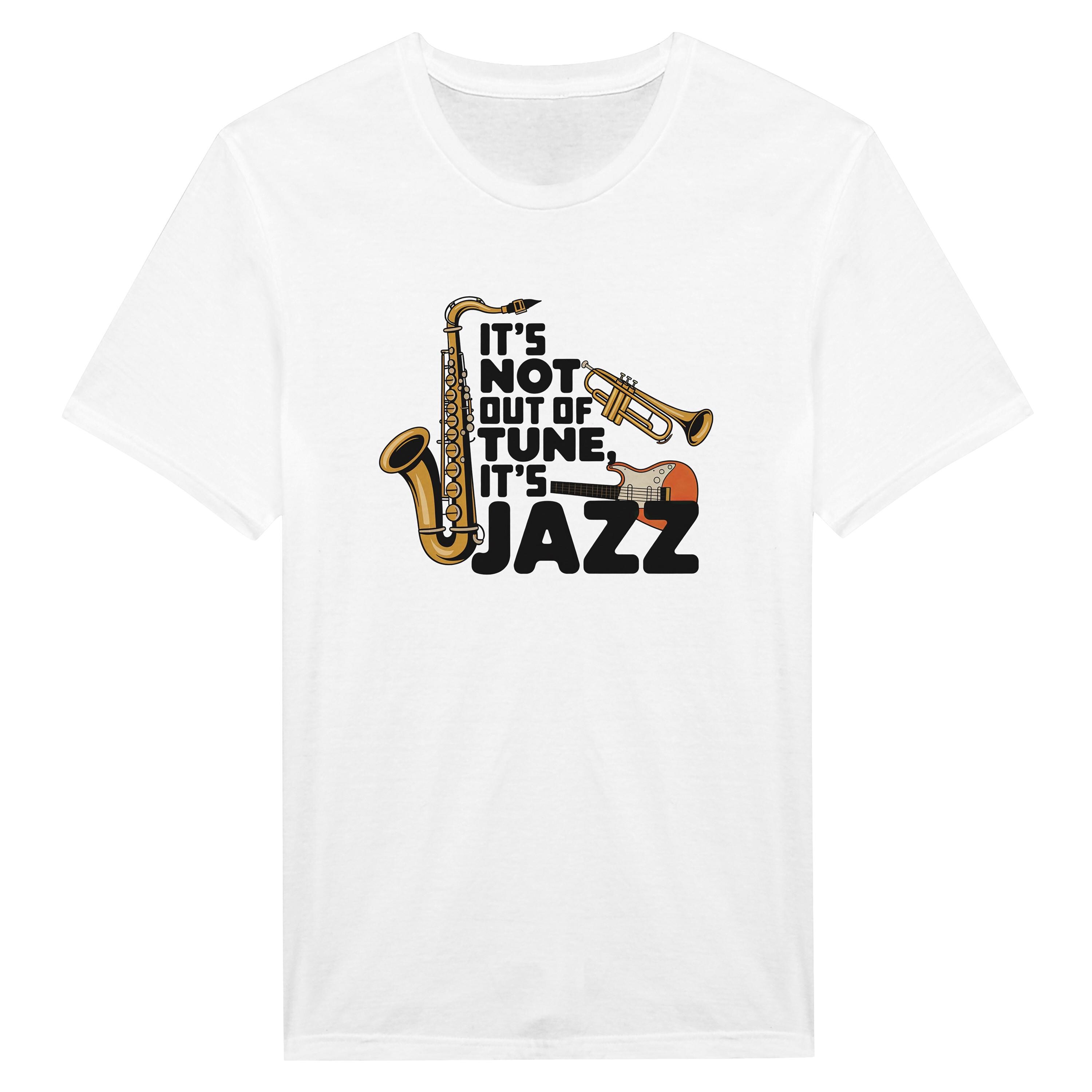 Jazz Lover's Delight T-shirt - 'it's Not Out of Tune, It's Jazz