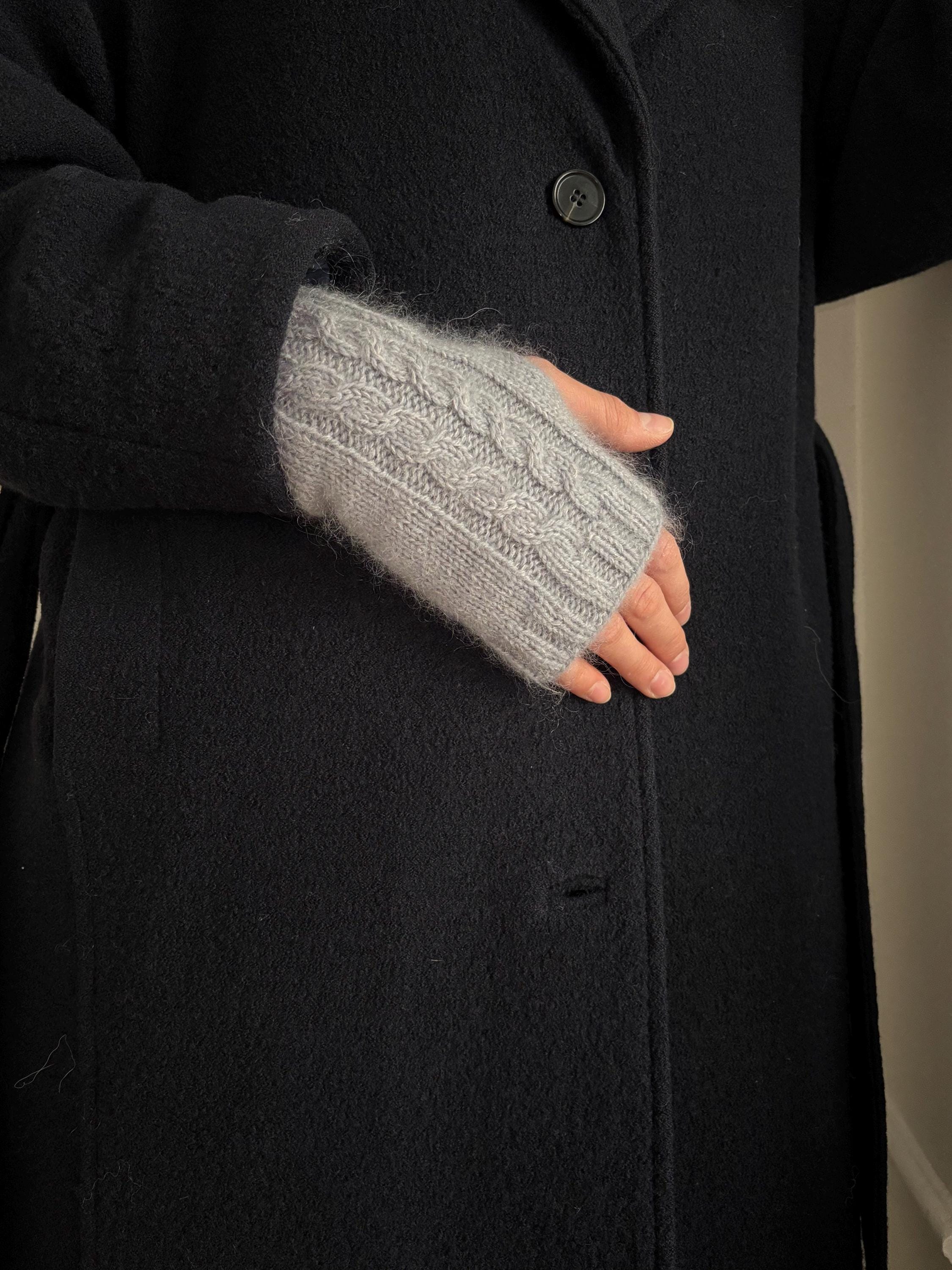 Poignets En Laine USIT - Parfaits Pour Réparer Vestes Et Blousons - 1 Paire Noir 8x9 Cm