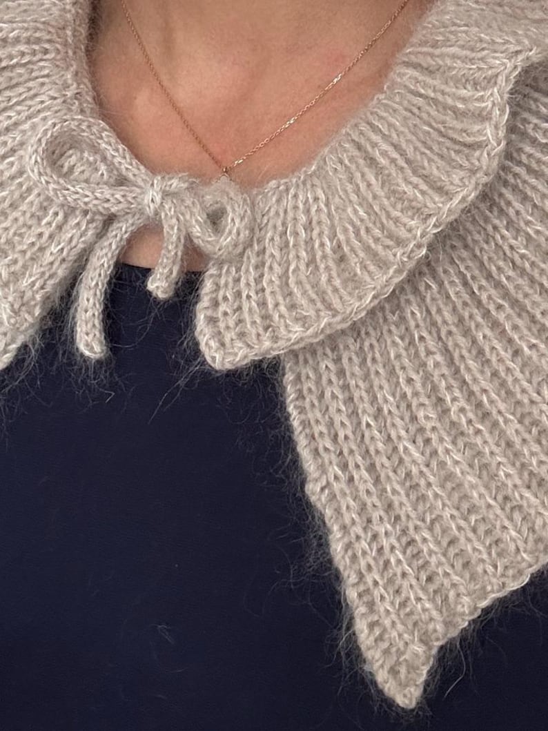 Knitting Pattern | Juliette Cowl, Ruffled Collar in Brioche Stitch - Etsy