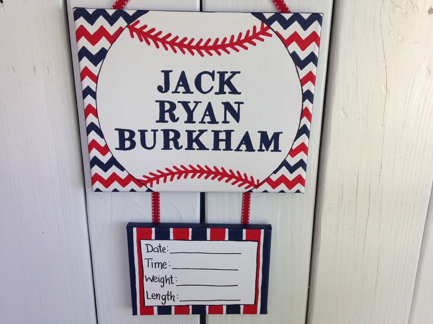 Baseball Hospital Door decoration baby door hanger baseball Etsy