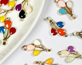 Balloon Enamel Charms | Pendant Charms for Jewelry Making, DIY Craft Supplies, 25 Piece Set