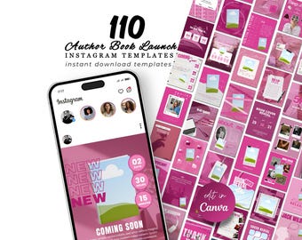 Autor Buch Präsentation Instagram Vorlage Buch Marketing IG Indie Autor Social Media Writer Instagram Buch Promo Bookstagram Canva