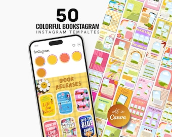 夏のブックスタグラムCanvaテンプレート、トロピカルな読書好きのためのInstagram投稿、ビーチでの読書、書評テンプレート、読書家やブロガーのためのソーシャルメディア