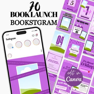 Auteur de lancement de livre, auteur de modèles de publication de livre Instagram, auteur du marketing sur les réseaux sociaux