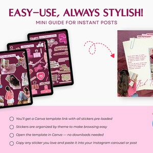 Bookstagram Instagram Karusellklistermärke Mysig Viral Estetik Bokinspirerad Canva Digitalt Klistermärkesvalv Bokinnehållsskapare Marknadsföring Trend BookTok bild 7