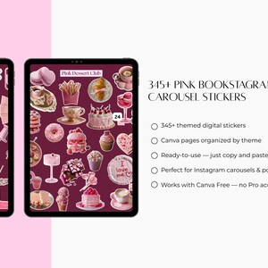 Bookstagram Instagram Karusellklistermärke Mysig Viral Estetik Bokinspirerad Canva Digitalt Klistermärkesvalv Bokinnehållsskapare Marknadsföring Trend BookTok bild 5