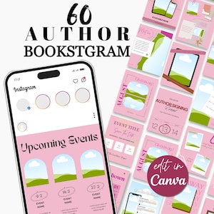 Romance Author Book Launch Instagram Template Book Marketing IG Indie Author Social Media Writer Instagram Book Promo Bookstagram Canva