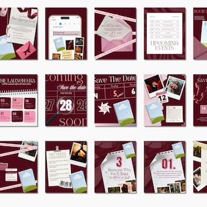 Romance author bookstagram templates indie writer bundle launch kit canva editable aesthetic instagram promo marketing digital creator image 7