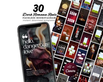 ダークロマンス フェイスレスリール 書籍発売キット 著者プロモーションビデオ Instagramリール TikTokコンテンツ ストーリーマーケティングバンドル 読者エンゲージメント