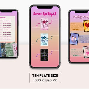 Instagram Story Template Canva Editable Author Promo Book Launch Trendy Bookstagram Creator Digital Download Aesthetic Social Kit Booktok image 5