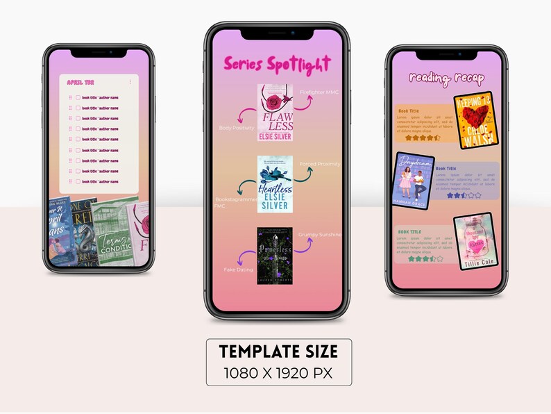 Instagram Story Template Canva Editable Author Promo Book Launch Trendy Bookstagram Creator Digital Download Aesthetic Social Kit Booktok image 5