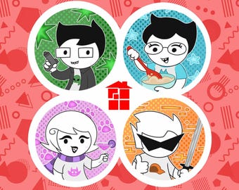 Botones de Alpha Kid de Homestuck