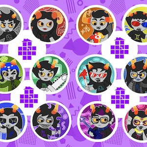 Homestuck Beta Troll Buttons