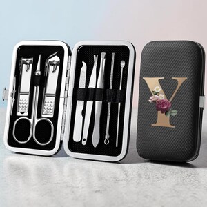 nail care set
manicure kit
pedicure tools
custom manicure set
nail tools
travel nail care
gift for her
compact nail kit
nail clippers set
personalized care
custom kit
travel set
nail set