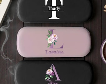 Personalized PU Leather Hard Shell Eyeglass Case – Travel Glasses Box