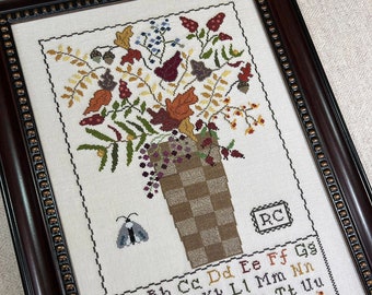 Fall Forage - Cross Stitch Pattern - CS59 - Counted Cross Stitch, Needlework - Rose Clay / Three Sheep Studio