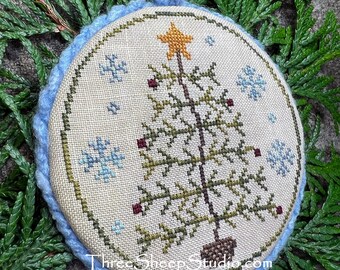 Colonial Feather Tree - Cross Stitch Pattern - CS85 - Counted Cross Stitch, Needlework - Rose Clay / Three Sheep Studio