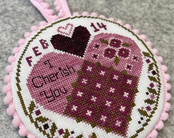 I Cherish You - Cross Stitch Pattern - CS86 - Counted Cross Stitch, Needlework - Rose Clay / Three Sheep Studio