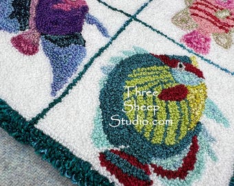 School's Out - Punch Needle Pattern - #PN647 - Needlepunch Embroidery