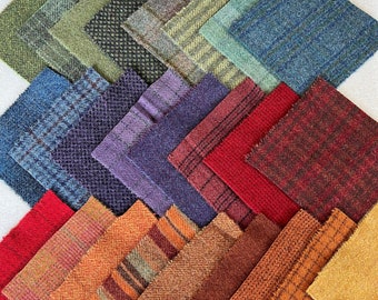 CH118 - Wool Applique Charm Bundle - Wool Fabric - Wool Applique, Penny Rugs