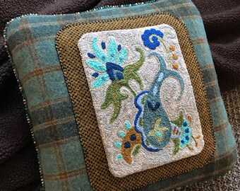 Seaside Fancy - Punch Needle Pattern - #PN517 - Needlepunch Embroidery
