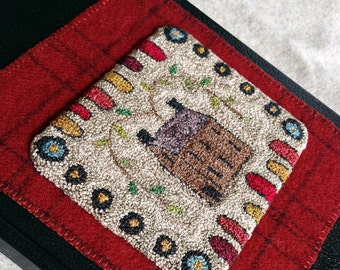 Summer House - Punch Needle Pattern - #PN530- Needlepunch Embroidery