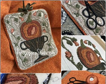 Oh, Pumpkin - Punch Needle Pattern - #PN591 - Needlepunch Embroidery