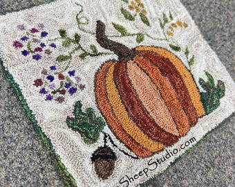 October Days - Punch Needle Pattern - #PN658 - Needlepunch Embroidery