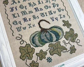 PDF - Cinderella Pumpkin Sampler - Cross Stitch Pattern - CS70 - Counted Cross Stitch, Needlework - Rose Clay / Three Sheep Studio