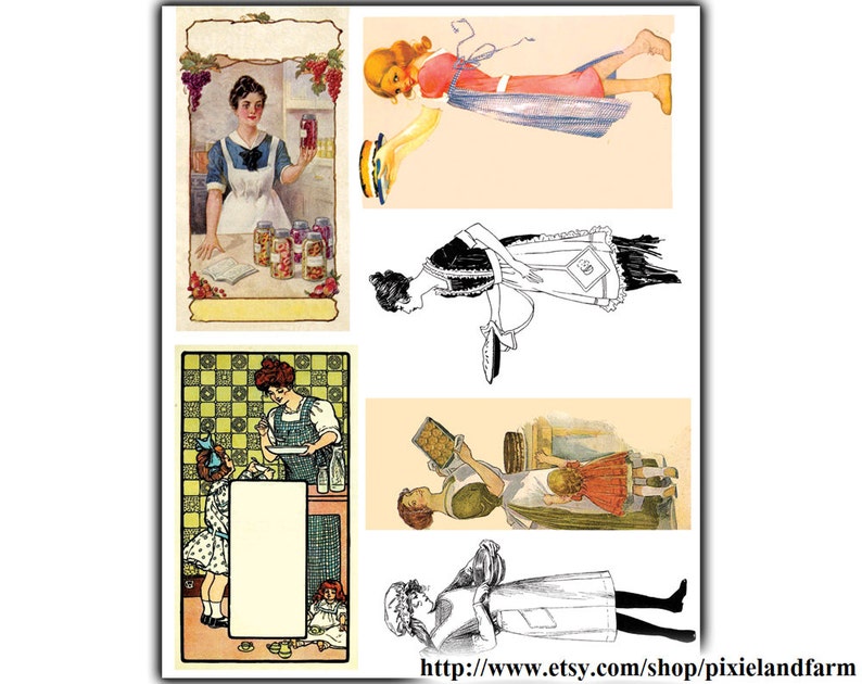 Baking Vintage Clip Art Printable Digital Download - Etsy