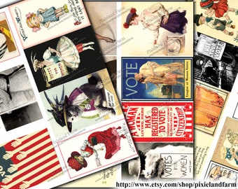 Voting Political Election Vintage Printable Digital Download