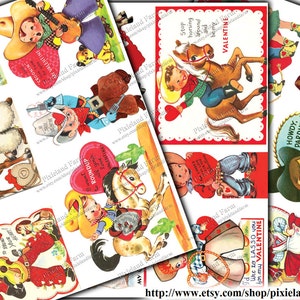 Cowboy Valentine Vintage Printable Digital Download