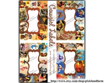 Cowgirl Labels Digital Download