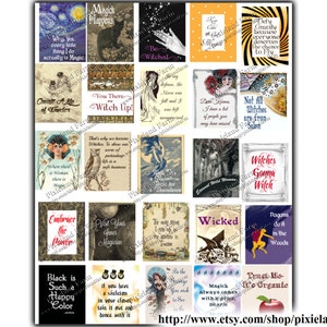 Pagan Witch Printable Planner Stickers Digital Download Fits | Etsy
